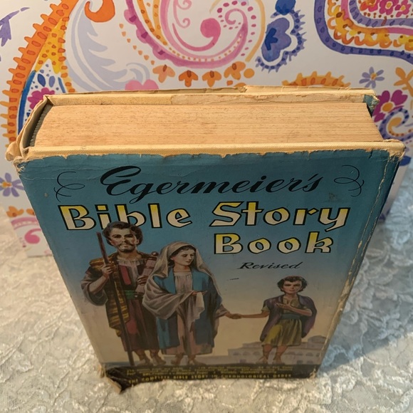 Egermeier's Bible Story Book (revised) Vintage 1955 Revised Edition w/ Dustcover - Picture 14 of 14